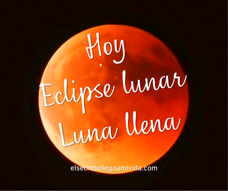 Luna llena de Sangre y eclipse