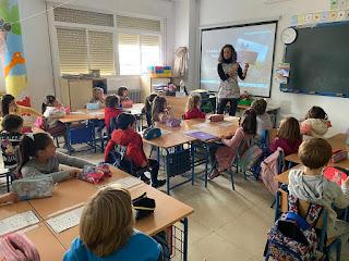 Charla a los peques de 1º de Primaria del CEIP Ntra. Sra. del Rosario de Villacarrillo
