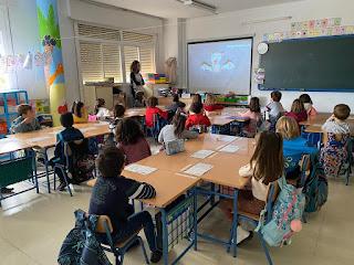 Charla a los peques de 1º de Primaria del CEIP Ntra. Sra. del Rosario de Villacarrillo