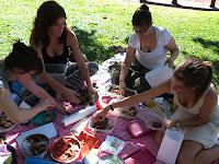 carmelitas | avena, dulce de leche, chocolate y nueces