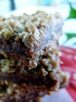 carmelitas | avena, dulce de leche, chocolate y nueces