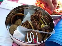 carmelitas | avena, dulce de leche, chocolate y nueces