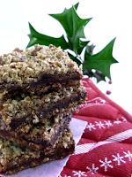 carmelitas | avena, dulce de leche, chocolate y nueces