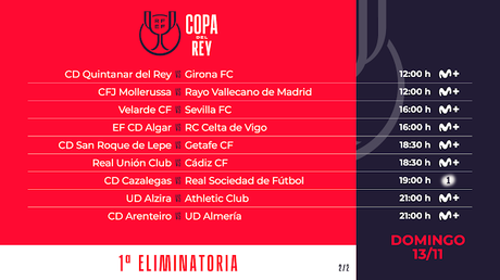 La RFEF confirmó el canal en el que se podrá ver el Velarde - Sevilla de la Copa del Rey