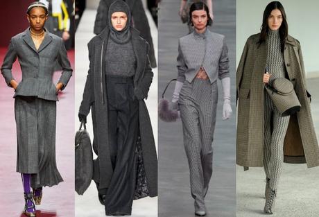 Colores de moda otoño invierno 2022 2023 gris color tendencia invierno 2023