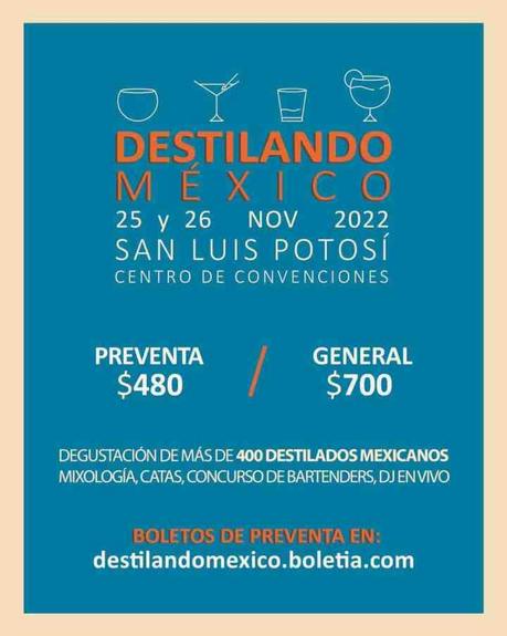 En la primera edición del festival «Destilando México» SLP será escaparate nacional