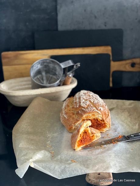 Bollo Preñao de Sobrasada de Mallorca Bollo Preñao de Sobrasada de Mallorca