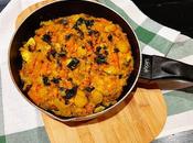 Calabaza asada verduras especias