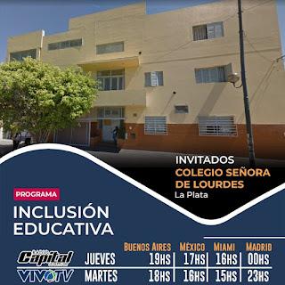 Programa Inclusión Educativa de Alejandra Fortunato. Presentación de Trabajo de los ALumnos del Colegio Nuestra Señora de Lourdes, La Plata. Argentina.