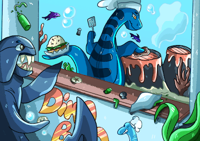 Un día cualquiera en el mesozoico por Phoebe Gromacki Un día cualquiera en el mesozoico por Phoebe Gromacki