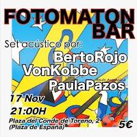 Berto Rojo & VonKobbe & Paula Pazo en Fotomatón Bar