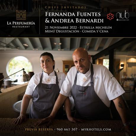 Fernanda Fuentes y Andrea Bernardi, nuevos invitados del ciclo ‘chefs con estrella Michelin’ en La Perfumería