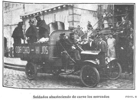 1920:Abastecimiento de carne en Santander durante una huelga