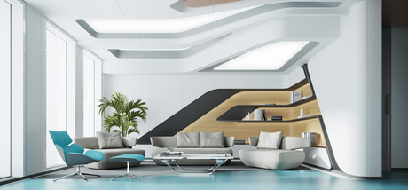 UNA DECORACION DE CASA CON AZUL Y MUCHO NATURAL 4