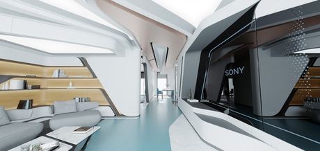 UNA DECORACION DE CASA CON AZUL Y MUCHO NATURAL 3