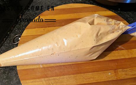 Vasitos de crema de salmón