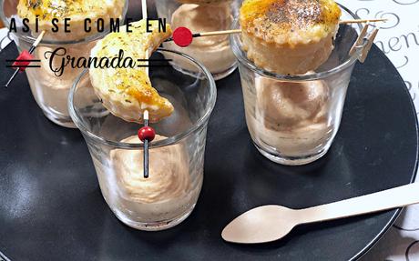 Vasitos de crema de salmón