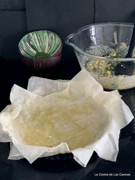 Spanakopita, Pastel Griego