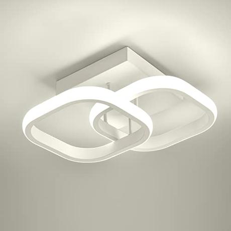 Plafon LED Techo,24W Moderna Lámpara de Techo LED,2400LM Blanco Natural 4500K,Lampara LED Techo del Para Corredor Baño Cocina Sala de Estar Dormitorio Pasillo,Diámetro 29CM