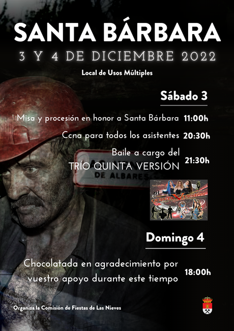 Dos días de fiesta para celebrar Santa Bárbara en Las Ventas de Albares 1