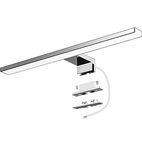 Azhien Lámpara LED de Espejo 10W 820LM Lámpara de Baño, Blanco Neutro 4000K Lámpara LED de Pared Luz de Gabinete IP44 230V Luz de Espejo de Baño de 40cm