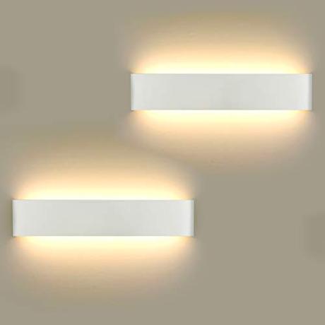 Lámpara de Pared LED 2 unidades, 16 W Lámpara de Pared Moderna Para Interior Para Lámpara de Baño, Salón, Dormitorio, Escalera, Pasillo, Iluminación de Pared, Blanco Cálido 3000K
