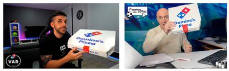 DOMINO’S PIZZA FICHA A DJMARIIO Y MALDINI PARA EL MUNDIAL DE FÚTBOL