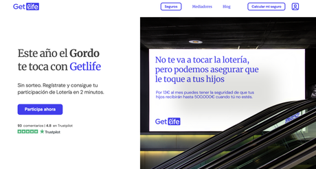 ‘Este año el Gordo te toca con Getlife’: La insurtech regala participaciones de lotería en su última campaña de publicidad
