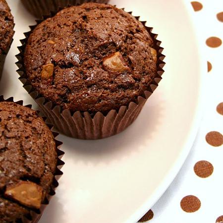 Muffin de chocolate con naranja