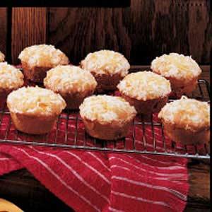 Muffins de mandarina con coco rallado