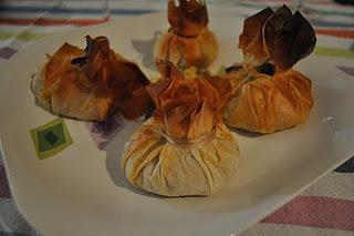 Saquitos rellenos de carne picada