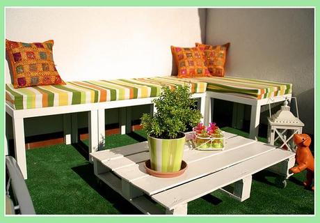 Concurso DIY x4duros'11: Las mesitas de noche convertidas en banco para el recibidor de Isabella