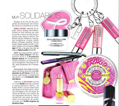 El mundo de la belleza y el día contra el cáncer de mama