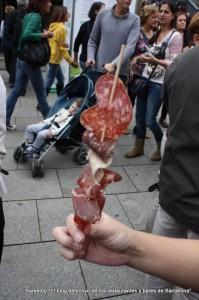 Pincho de embutidos Mercat de Mercats