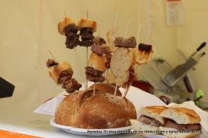 Pinchos de hamburguesas