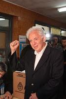 Declaraciones de Altamira luego de emitir su voto