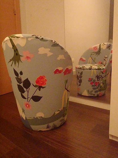 Concurso DIY x4duros'11: La butaca descalzadora retapizada de Sonia