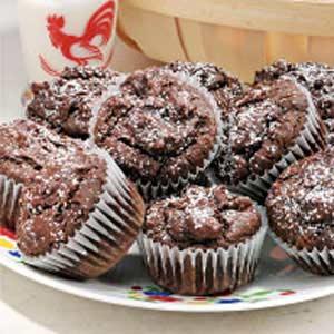 Magdalenas de Chocolate Naranja Receta