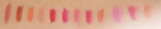 Swatches perfiladores labios NYX