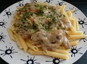 Macarrones salsa setas