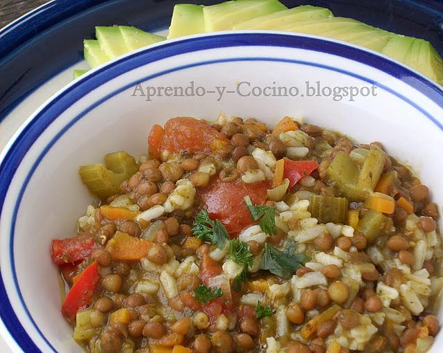 Lentejas con arroz