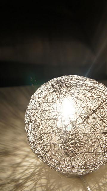 Concurso DIY x4duros'11: La lámpara de Hilos Random light de Marina