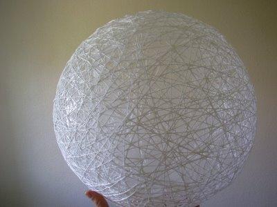 Concurso DIY x4duros'11: La lámpara de Hilos Random light de Marina