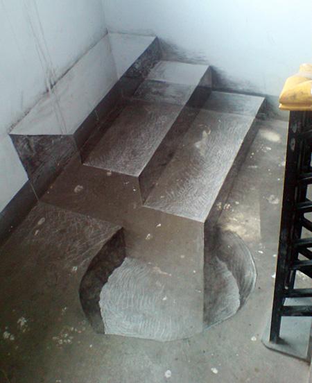 dibujos tridimensionales con tiza