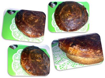 Brioche de plátano y nueces con fideos de chocolate