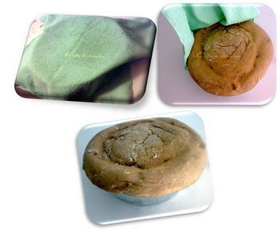 Brioche de plátano y nueces con fideos de chocolate