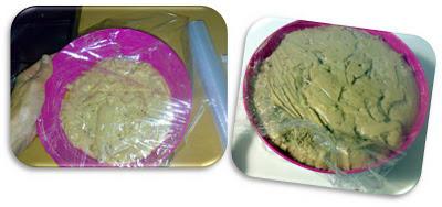 Brioche de plátano y nueces con fideos de chocolate