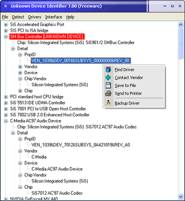 Unknown Device Identifier - Identifica los dispositivos no reconocidos por Windows