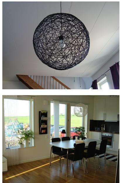 Concurso DIY x4duros'11: La lámpara de Hilos Random light de Ángeles