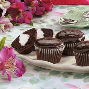 Rellenos de crema Magdalenas Receta